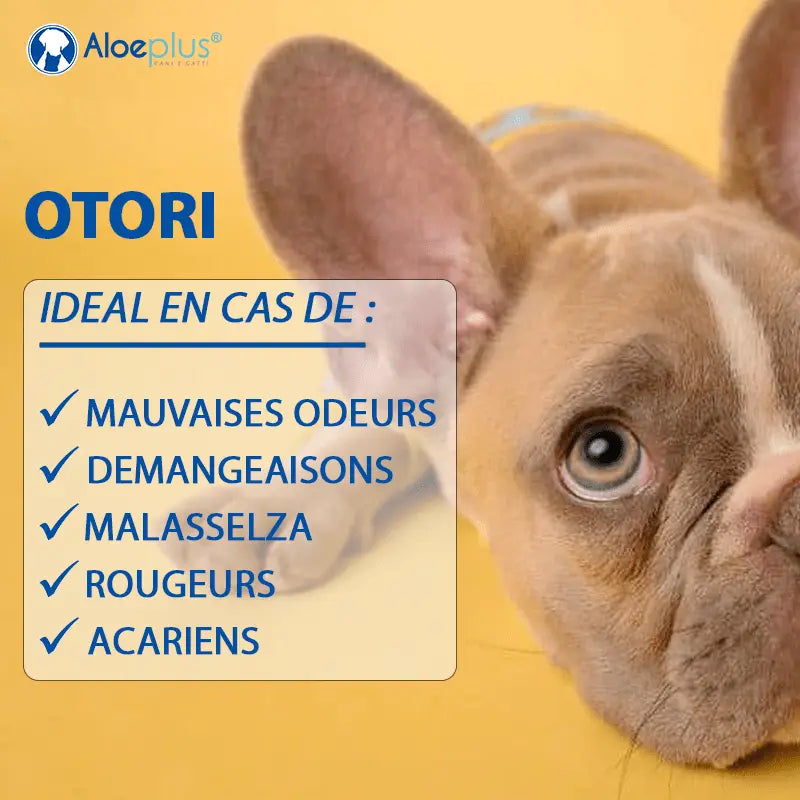 OTORÌ – NETTOYANT OREILLES - CHIEN & CHAT AloéPlus