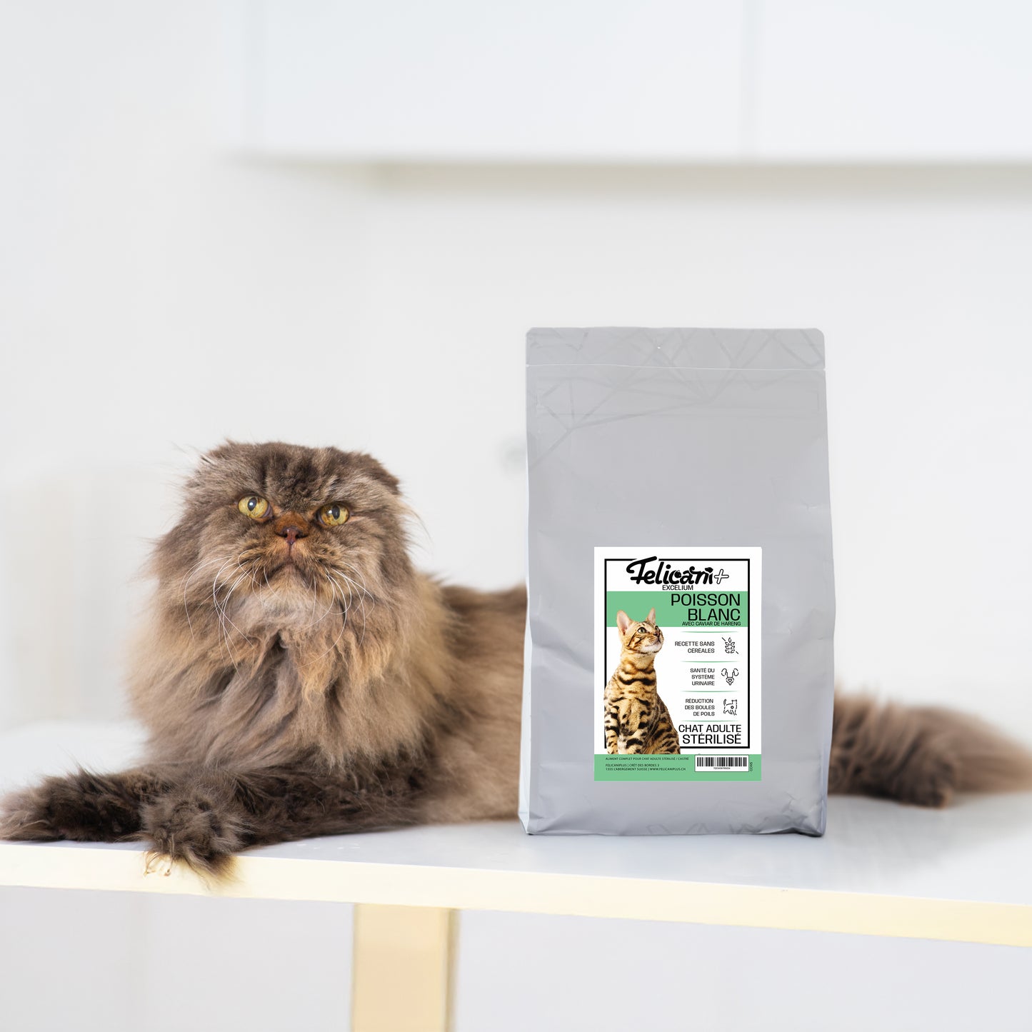 *** CHAT STÉRILISÉ, SANTÉ URINAIRE, POISSON BLANC CAVIAR DE HARENG