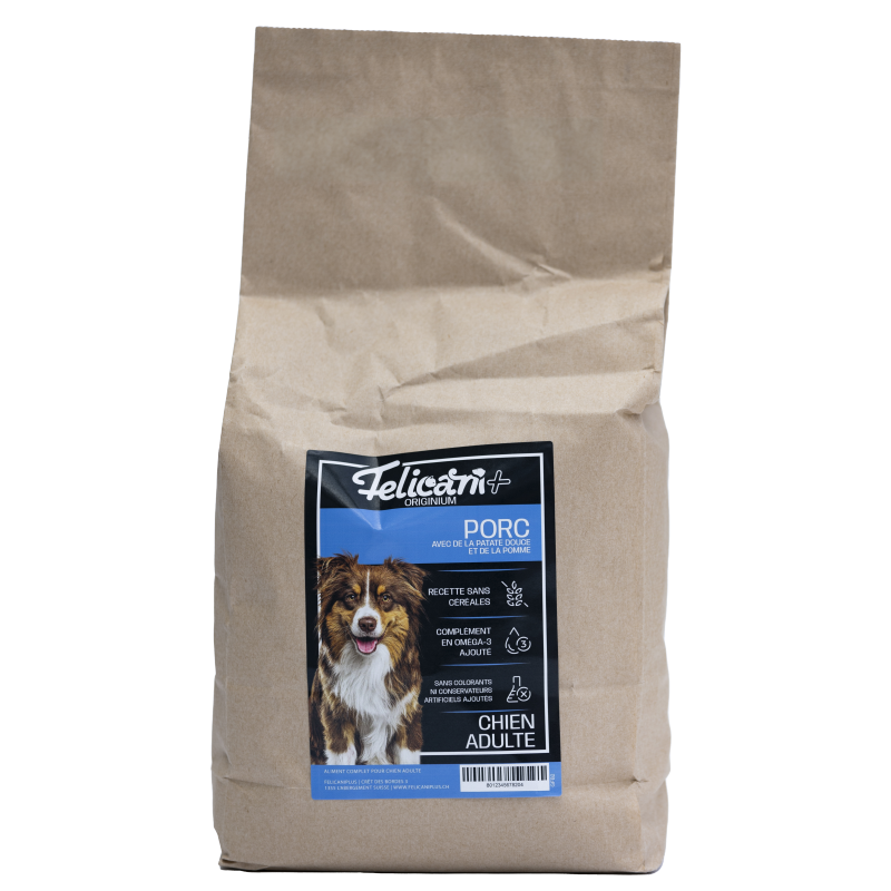 ** CHIEN ADULTE, ANTI-FLATULENCES, PORC, SPECIAL BOULEDOGUE